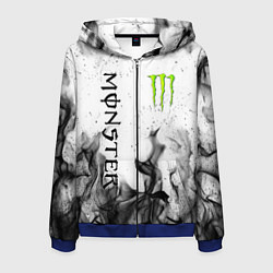 Толстовка 3D на молнии мужская MONSTER ENERGY, цвет: 3D-синий