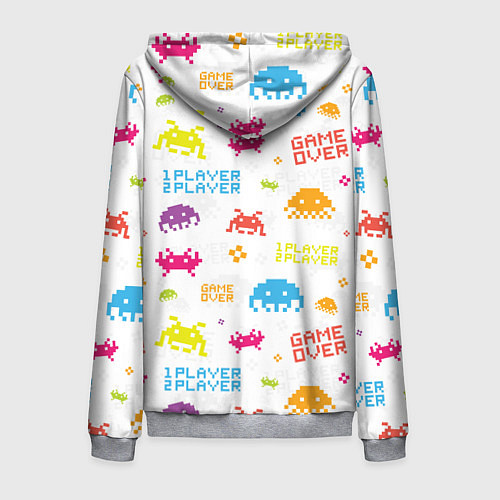 Мужская толстовка на молнии Players / 3D-Меланж – фото 2