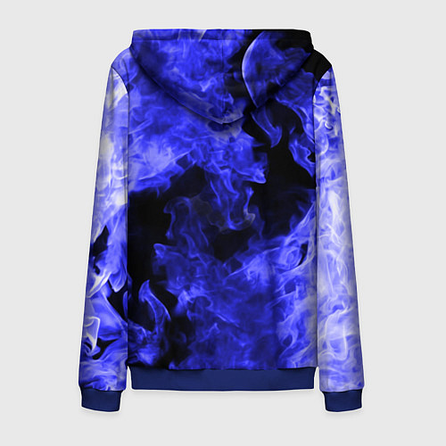 Мужская толстовка на молнии TOYOTA / 3D-Синий – фото 2