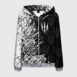 Толстовка 3D на молнии мужская The Witcher, цвет: 3D-меланж