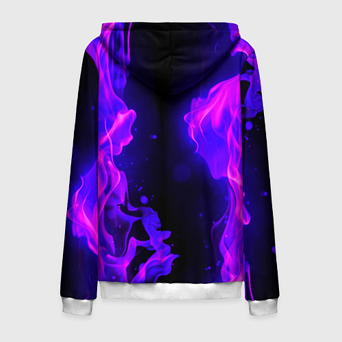 Мужская толстовка на молнии MINECRAFT / 3D-Белый – фото 2