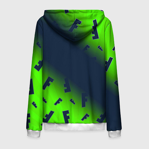 Мужская толстовка на молнии FORTNITE ФОРТНАЙТ / 3D-Белый – фото 2