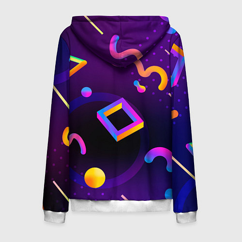 Мужская толстовка на молнии Roblox / 3D-Белый – фото 2