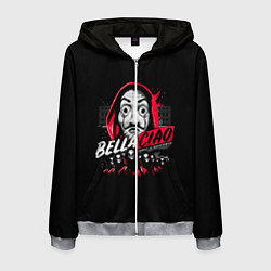 Толстовка 3D на молнии мужская БУМАЖНЫЙ ДОМ, цвет: 3D-меланж