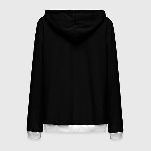 Мужская толстовка на молнии БУМАЖНЫЙ ДОМ / 3D-Белый – фото 2