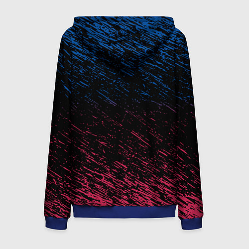 Мужская толстовка на молнии BARSELONA / 3D-Синий – фото 2