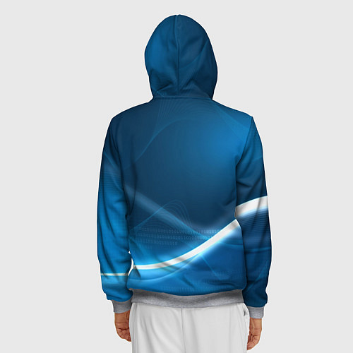 Мужская толстовка на молнии TOYOTA / 3D-Меланж – фото 4