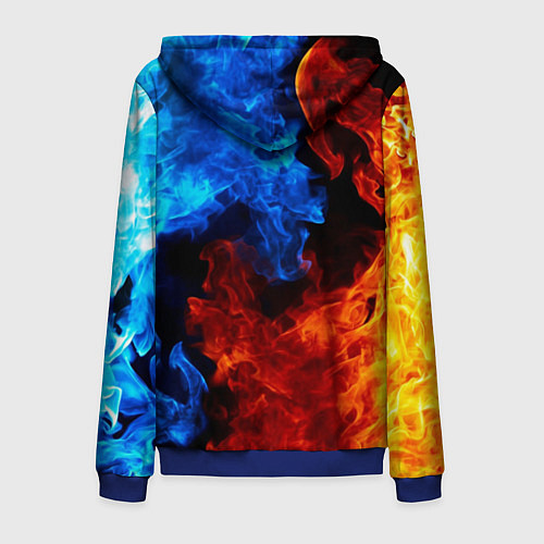 Мужская толстовка на молнии CITROEN / 3D-Синий – фото 2