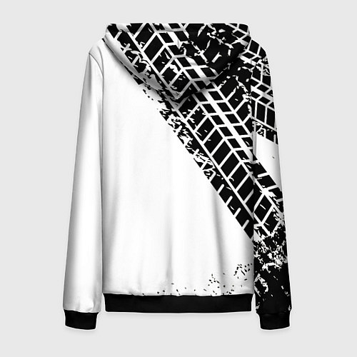 Мужская толстовка на молнии HONDA / 3D-Черный – фото 2