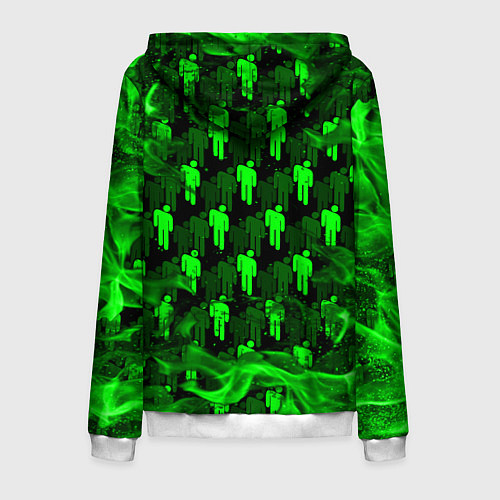 Мужская толстовка на молнии BILLIE EILISH / 3D-Белый – фото 2