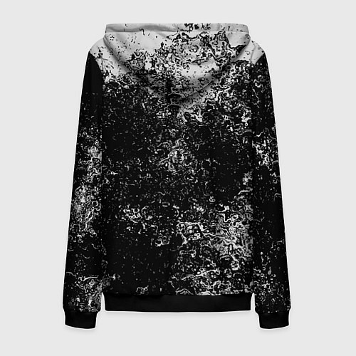 Мужская толстовка на молнии БРЫЗГИ-КРАСОК / 3D-Черный – фото 2