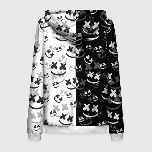 Мужская толстовка на молнии FORTNITE MARSHMELLO / 3D-Белый – фото 2