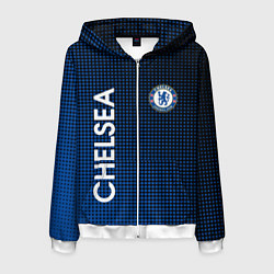 Толстовка 3D на молнии мужская CHELSEA, цвет: 3D-белый