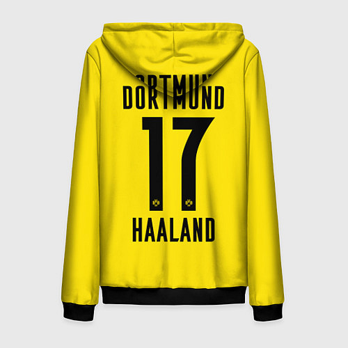 Мужская толстовка на молнии HAALAND Borussia Dortmund / 3D-Черный – фото 2