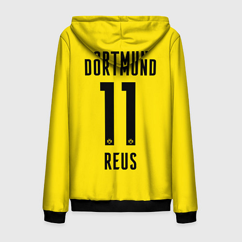 Мужская толстовка на молнии Reus Borussia Dortmund 20-21 / 3D-Черный – фото 2