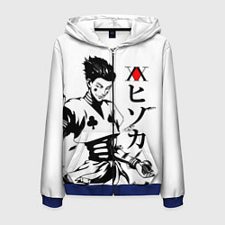 Толстовка 3D на молнии мужская Hunter x Hunter, Hisoka, цвет: 3D-синий