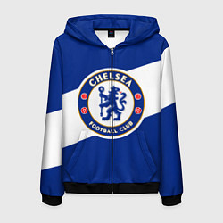 Толстовка 3D на молнии мужская Chelsea SPORT, цвет: 3D-черный