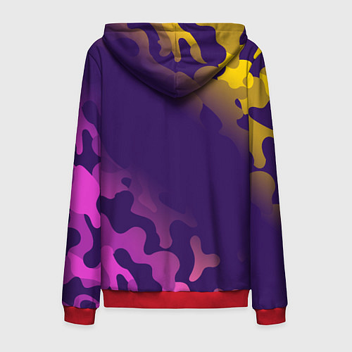 Мужская толстовка на молнии RAINBOW SIX SIEGE РАДУГА 6 / 3D-Красный – фото 2