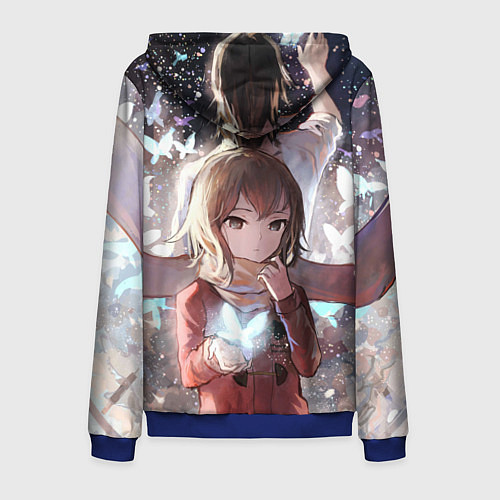 Мужская толстовка на молнии Город в котором меня нет / 3D-Синий – фото 2