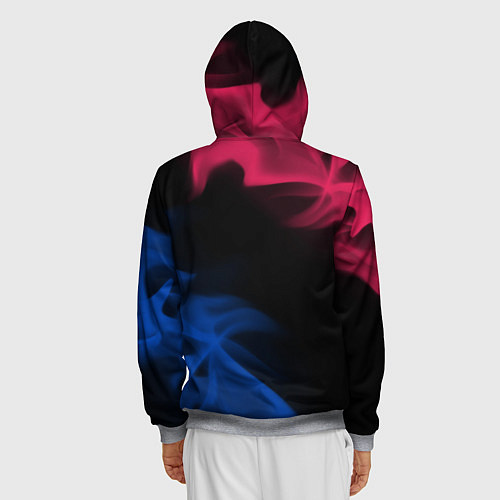 Мужская толстовка на молнии BARCELONA БАРСЕЛОНА / 3D-Меланж – фото 4