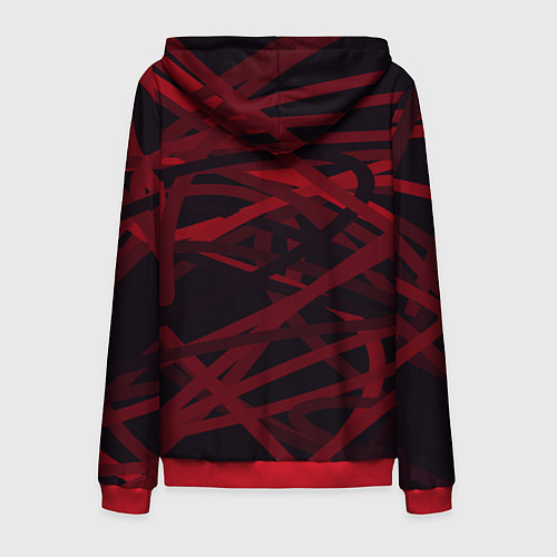 Мужская толстовка на молнии The last of us / 3D-Красный – фото 2