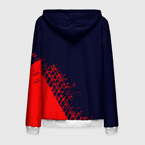 Мужская толстовка на молнии TOYOTA ТОЙОТА / 3D-Белый – фото 2