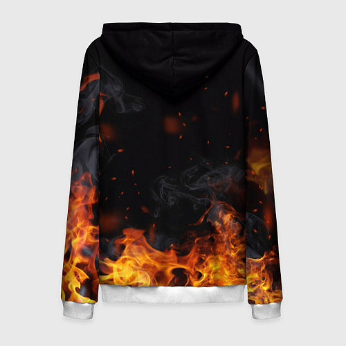 Мужская толстовка на молнии LAMBORGHINI / 3D-Белый – фото 2