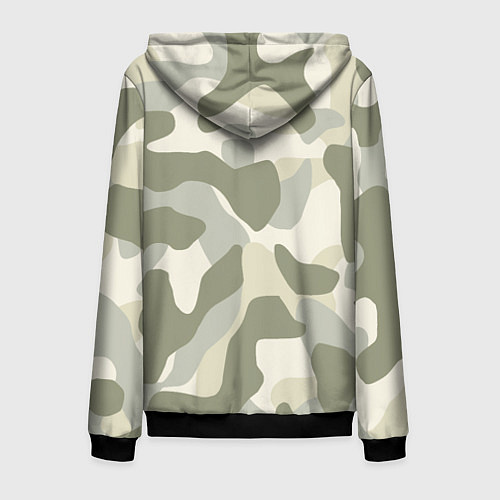 Мужская толстовка на молнии Camouflage 1 / 3D-Черный – фото 2