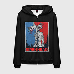 Мужская толстовка на молнии Сиреноголовый