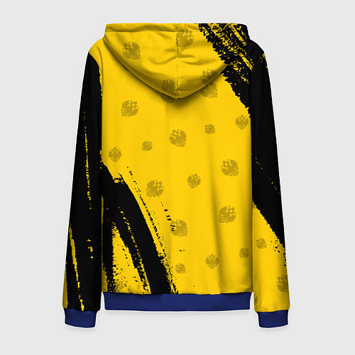 Мужская толстовка на молнии РОССИЙСКАЯ ИМПЕРИЯ / 3D-Синий – фото 2