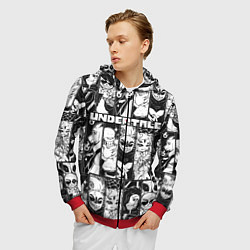 Толстовка 3D на молнии мужская UNDERTALE, цвет: 3D-красный — фото 2