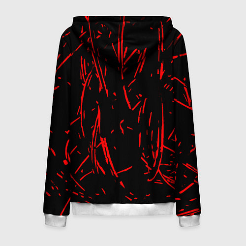 Мужская толстовка на молнии Korn / 3D-Белый – фото 2