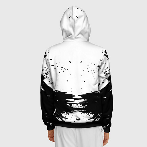 Мужская толстовка на молнии Korn / 3D-Черный – фото 4