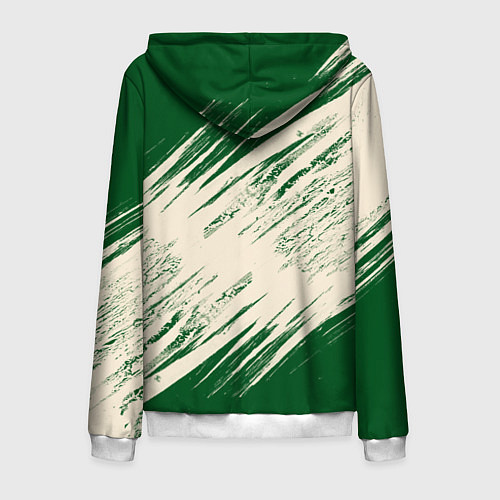 Мужская толстовка на молнии Милуоки Бакс / 3D-Белый – фото 2