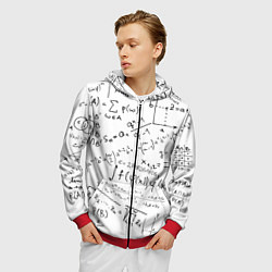 Толстовка 3D на молнии мужская Мама,я математик!, цвет: 3D-красный — фото 2