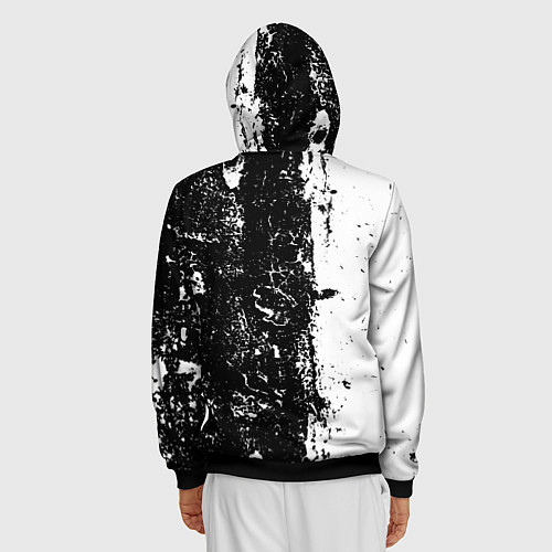 Мужская толстовка на молнии Velial Squad / 3D-Черный – фото 4
