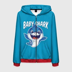 Мужская толстовка на молнии Baby Shark