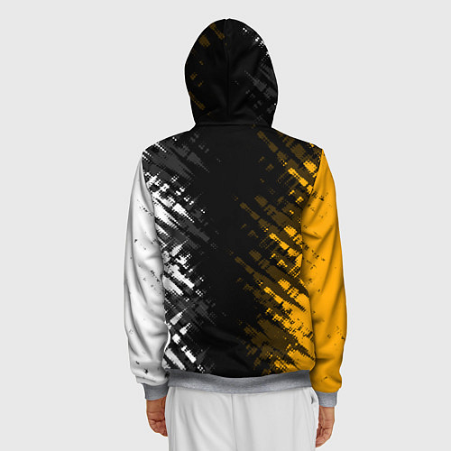 Мужская толстовка на молнии PUBG / 3D-Меланж – фото 4