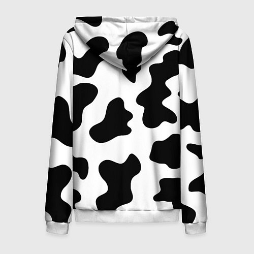 Мужская толстовка на молнии Му-му / 3D-Белый – фото 2