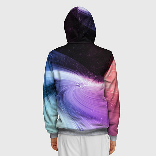 Мужская толстовка на молнии Урарака, Очако / 3D-Меланж – фото 4