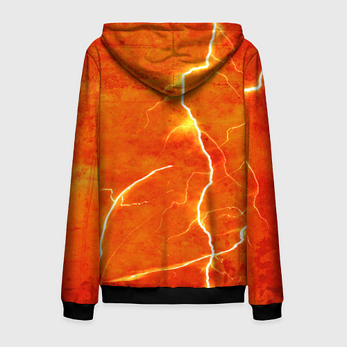 Мужская толстовка на молнии Молния / 3D-Черный – фото 2