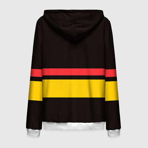 Мужская толстовка на молнии СБОРНАЯ ГЕРМАНИИ / 3D-Белый – фото 2