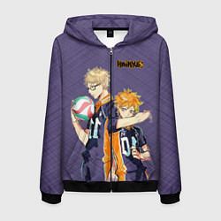 Мужская толстовка на молнии Haikyu!!!