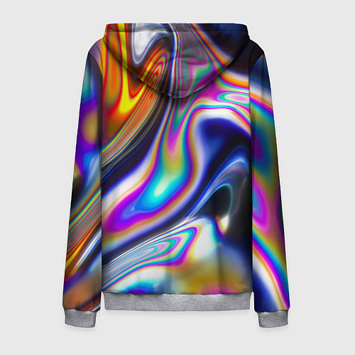 Мужская толстовка на молнии Токсичный / 3D-Меланж – фото 2