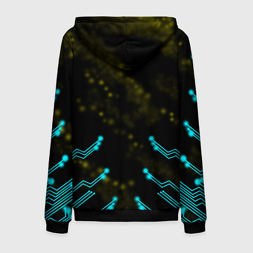 Мужская толстовка на молнии SAMURAI CYBERPUNK 2077 / 3D-Черный – фото 2