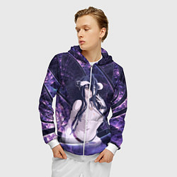 Толстовка 3D на молнии мужская Альбедо, цвет: 3D-белый — фото 2