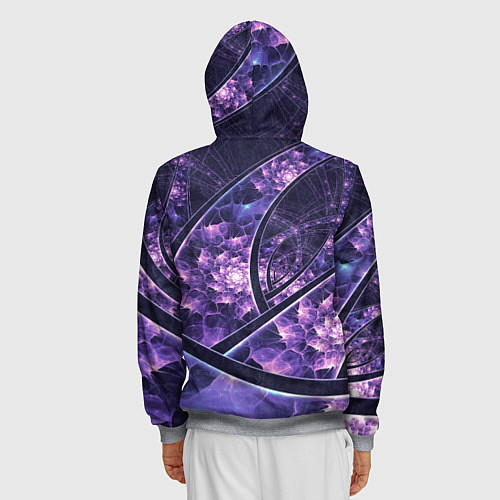 Мужская толстовка на молнии Альбедо / 3D-Меланж – фото 4