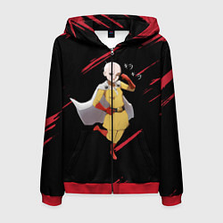 Толстовка 3D на молнии мужская One Punch Girl, цвет: 3D-красный