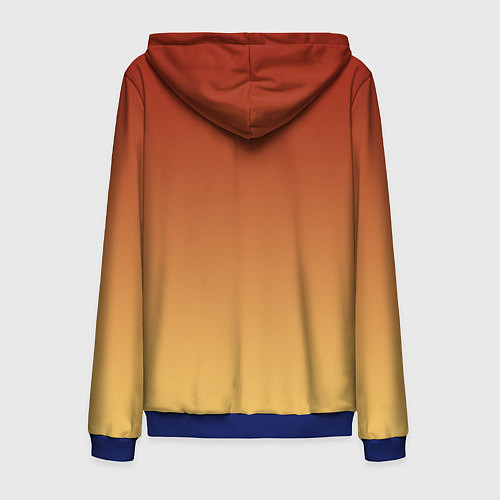 Мужская толстовка на молнии Разочарование / 3D-Синий – фото 2