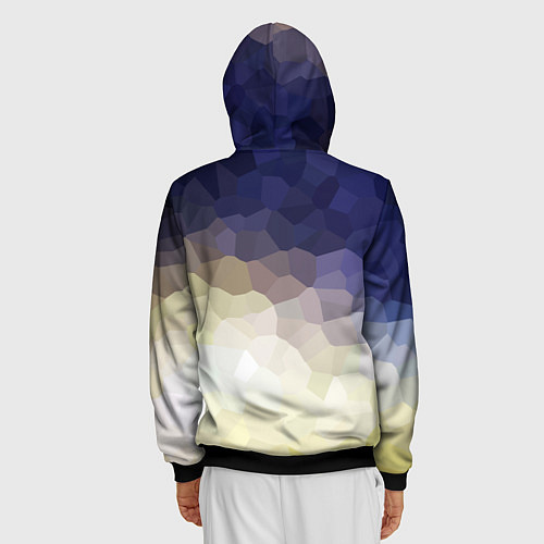 Мужская толстовка на молнии LAND ROVER / 3D-Черный – фото 4